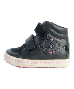 Basket Cuir Geox Enfant Kilwi - Noir