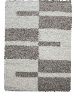 Tapis salon 240x340 SHAGGY GA Beige OEKO TEX idéal pour Salle à manger - Beige