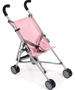 Poussette mini-buggy ROMA rose pour poupée - N/A