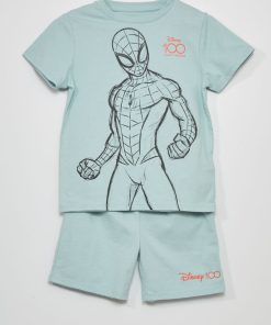 Ensemble pyjama 'Spider-Man' - 2 pièces - Bleu