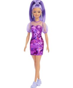 Poupée Barbie : Barbie Fashionista : Robe Violette - N/A