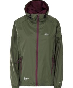 Trespass - Veste imperméable pliable QIKPAC - Kaki