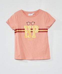 T-shirt 'Harry Potter' à col rond - Rose