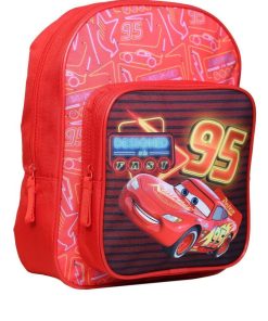 Sac à dos 31 cm avec poche DS Cars Voiture Flash McQueen Rouge Bagtrotter - Rouge