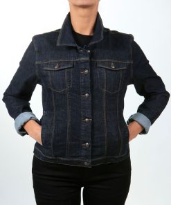 Veste en jeans stretch coupe ajustée ERA - Bleu