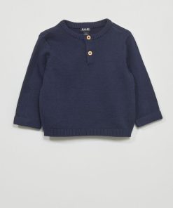 Pull en maille tricot - Noir