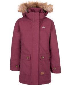 Trespass - Veste imperméable RHODA - Rouge pourpre