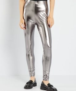 Legging métallique - Argenté foncé