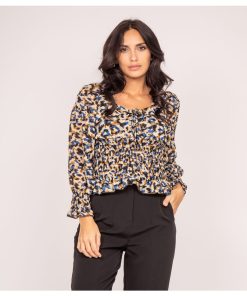 Blouse motifs FRONKA - Beige