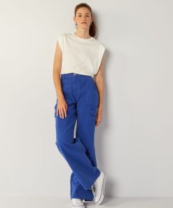 Jean large - bleu