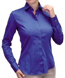 Chemise bouton metal NEW WEAVE - Bleu