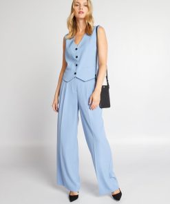 Veste de costume sans manches - Bleu