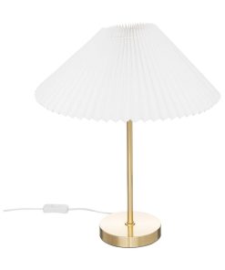 Lampe droite Jil doré H47 - Blanc