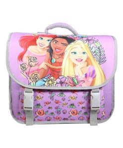 BAGTROTTER Cartable 38 cm Princesses Violet Fleurs - Violet