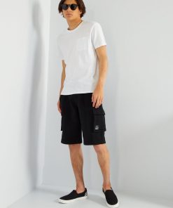 T*-shirt manches courtes avec poches poitrine - blanc