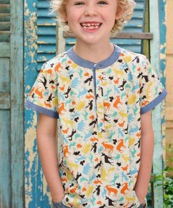 Chemise manches courtes  CEZANNE - 'LA FAUTE A VOLTAIRE' - Blanc Multicolore