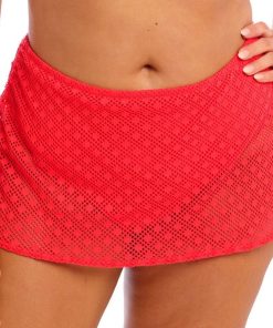 Culotte de bain avec jupe ajustable Bazaruto - Rouge