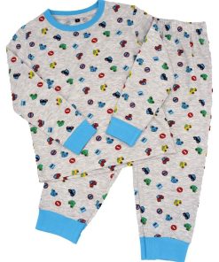 Pyjama 'bpp2 Vroum Vroum' 'doo&bo' - Gris chiné