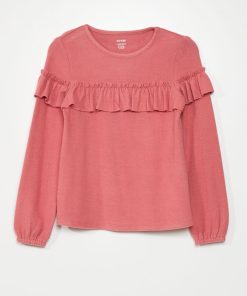T-shirt à volants - Rose