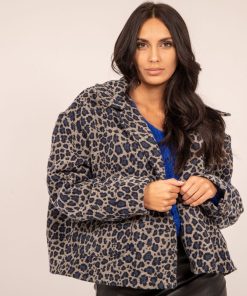 Veste courte motifs UPARD - Bleu