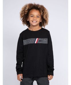 T-shirt manches longues col rond JOBY-J - Noir