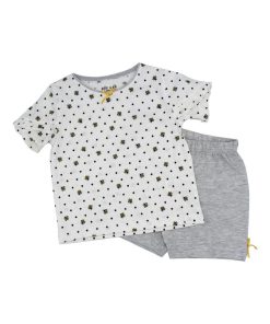 Pyjama Short Jersey 'demain''doo&bo' - Gris