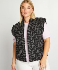 Veste matelassée sans manches - Noir