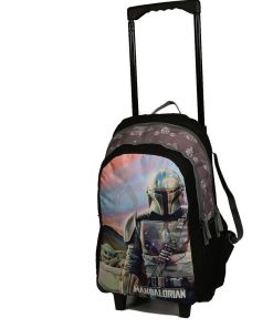 Sac à dos à roulettes Star Wars/The Mandalorian Baby Yoda Noir et Gris Bagtrotter - Multicolore