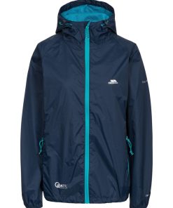 Trespass - Veste imperméable pliable QIKPAC - Bleu marine