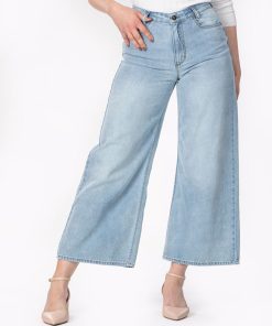 Jeans coupe ample longueur chevilles EDORA - Bleu