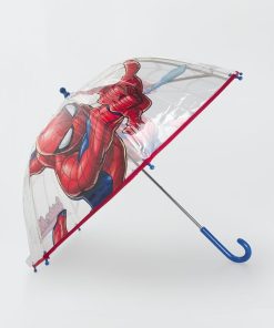 Parapluie transparent 'Spiderman' - Rouge
