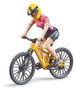 bworld Vélo de montagne avec une femme cycliste - N/A