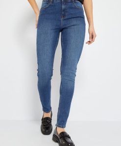 Jean skinny push-up longueur US28 - Stone