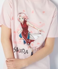 T-shirt oversize 'Naruto' - Rose