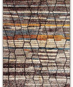 Tapis salon 160x230 AMIRA 3 Multicolore OEKO TEX idéal pour le salon - Multicolore