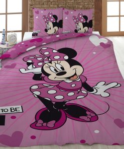 Parure de lit 'Minnie' - 1 personne - Rose