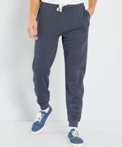 Pantalon jogging en molleton - Bleu marine