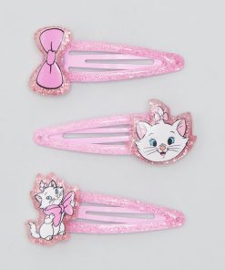 Lot de 3 pinces 'DS' 'Marie' - Rose