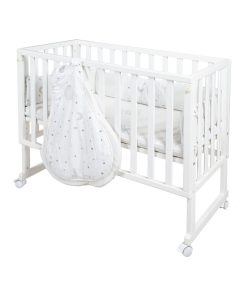 ROBA Berceau Cododo Safe Asleep® 3en1 + Équipement "Sternenzauber" - Blanc