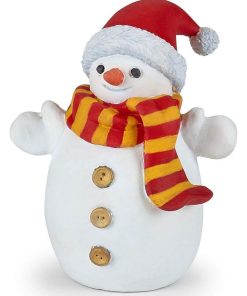 Figurine bonhomme de neige au bonnet - N/A