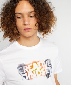 Tee-shirt en jersey avec imprimé - Blanc