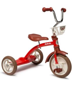Tricycle rétro en métal rouge 10283 - Rouge