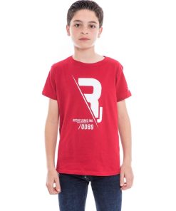 T-shirt pur coton organique NABAS BOY - Rouge