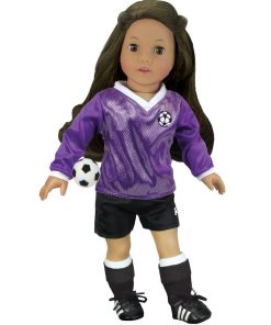 Sophia's - 18" Poupee - Tenue de football, balle, chaussettes, crampons et gardes de tibias - N/A