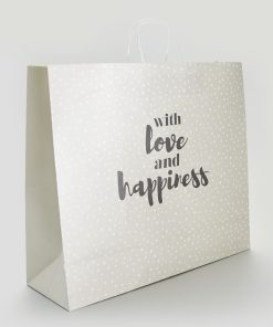 Sac cadeau grand modèle - Gris