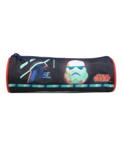 BAGTROTTER Trousse scolaire ronde DS Star Wars Bleu - Bleu