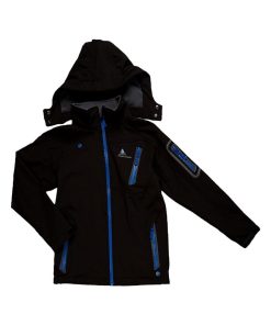 Blouson softshell garçon ECOLOK - Noir Noir
