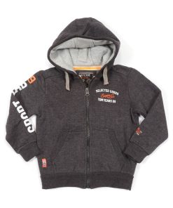 SWEAT ZIPPE CAPUCHE WIDY BOY - Gris