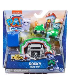 Pat Patrouille Big Truck Pups Figurine d'action Rocky avec drone de sauvetage à épingler - N/A