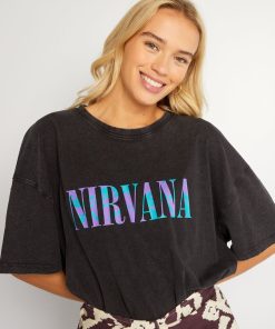 T-shirt 'Nirvana' en jersey - noir